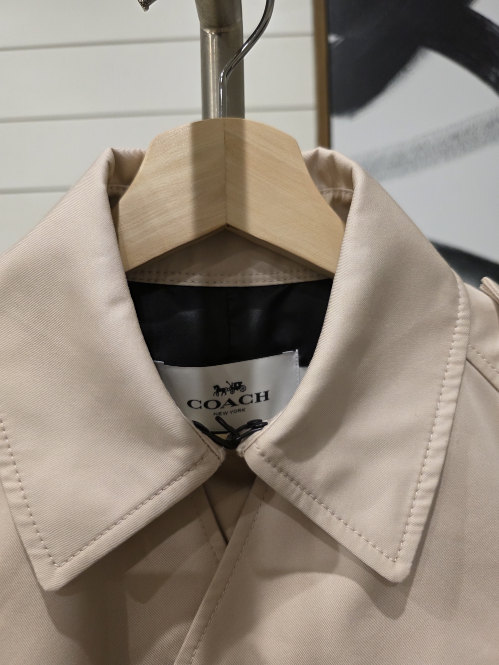 Classic Double-Breasted Trench Coat - Cream - Picture 2 of 12